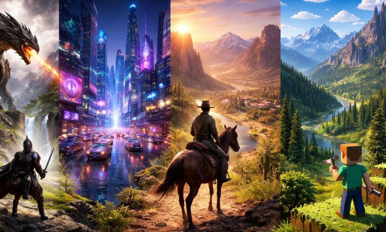 Los 12 videojuegos de mundo abierto más valorados por los jugadores